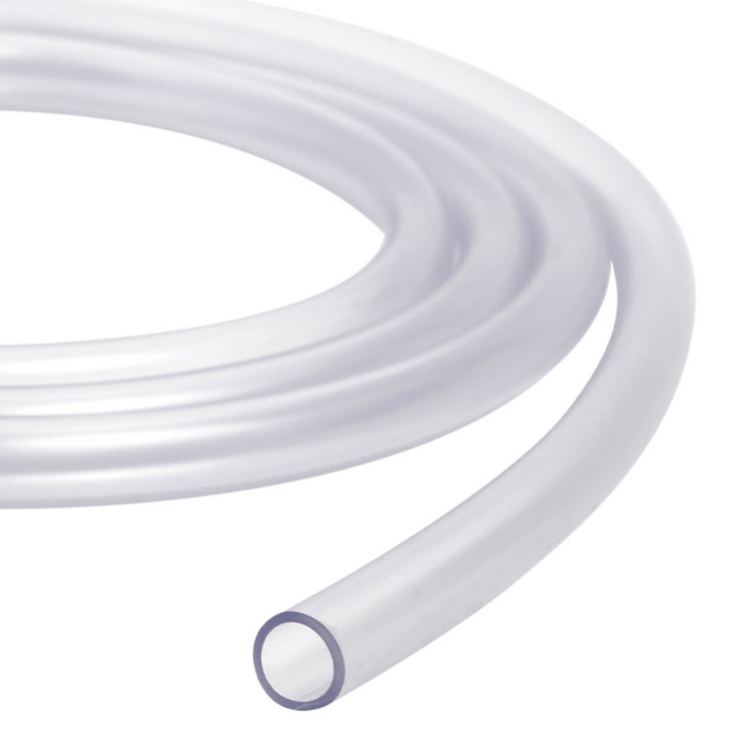 Coil of clear flexible 6mm PVC tubing in a 5 metre length