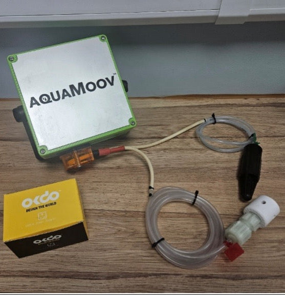 Coil of clear flexible 6mm PVC tubing in a 5 metre length for AQUAMOOV Mobile Dosing System